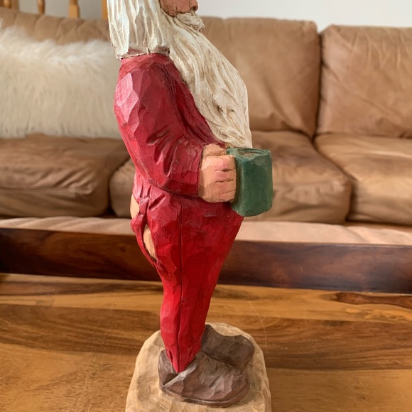 Tom Stiglich Wooden Hand Carved 1996 Old World Christmas Santa - Picture 4 of 6